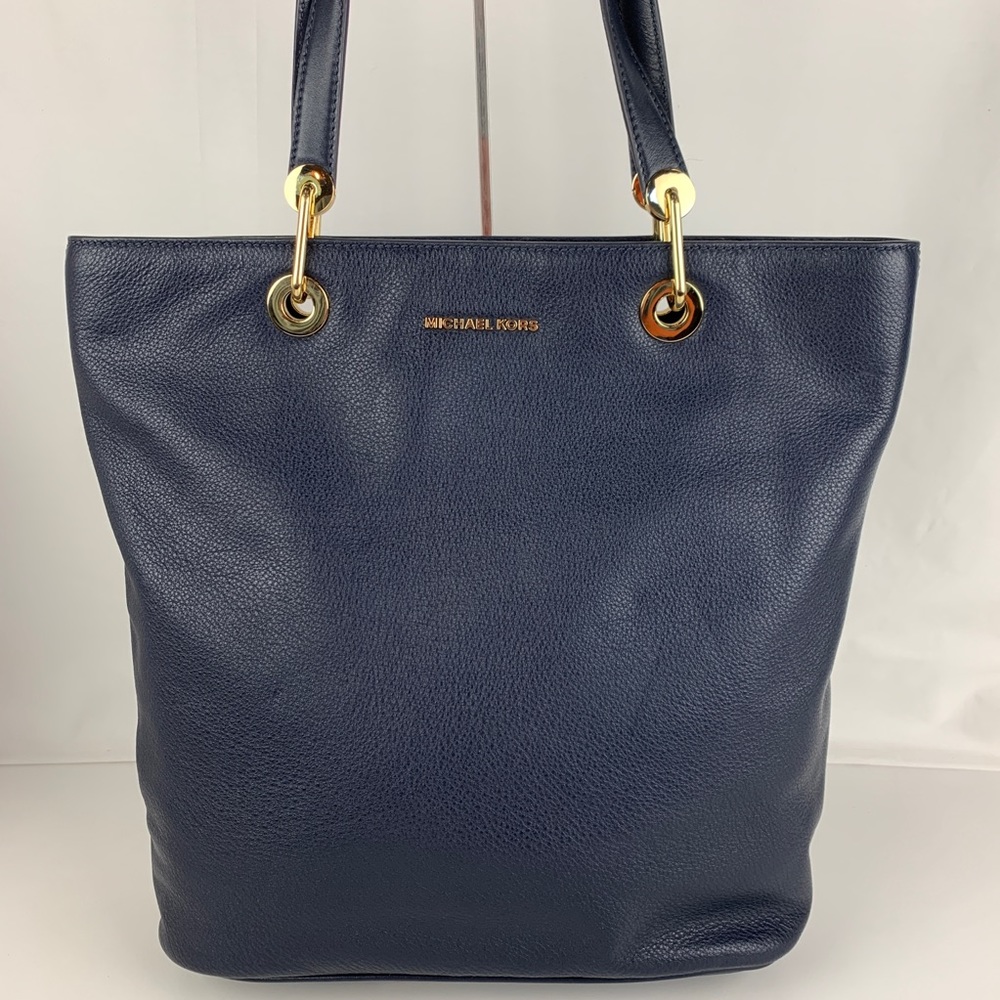 Michael Kors Raven Admiral Leather Tote